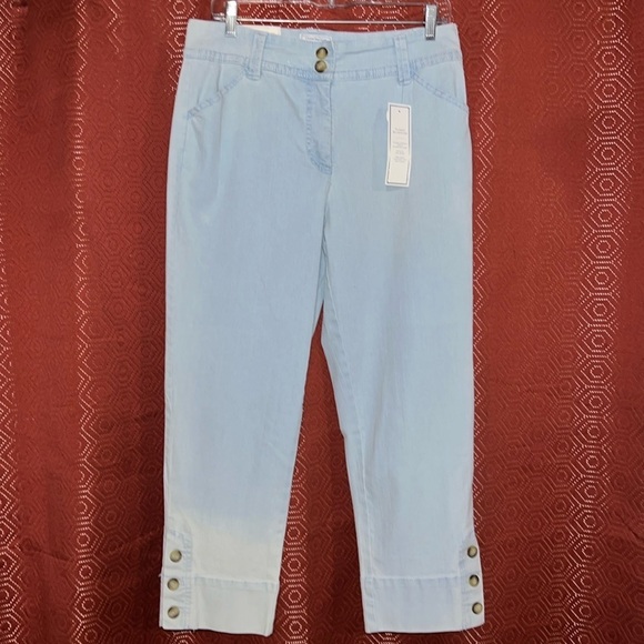 Charter Club Tummy Slimming Capri Jeans 10 NWT - Picture 1 of 6